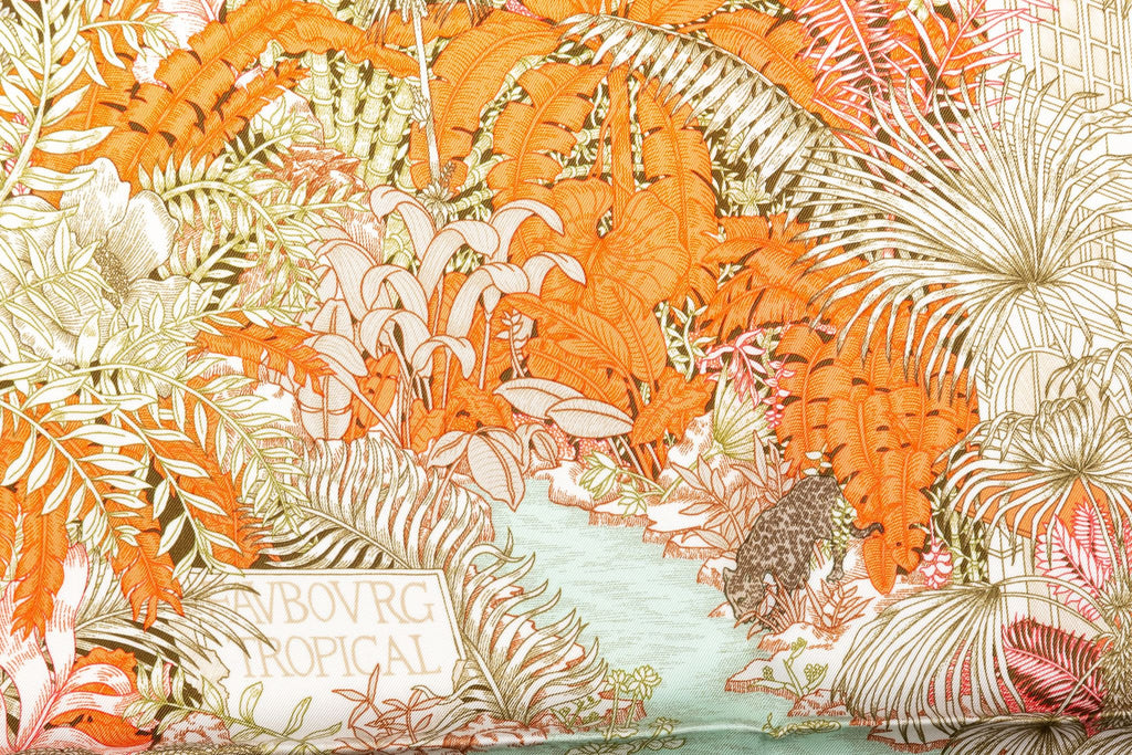 Hermes BNIB Tropical Garden Silk Scarf