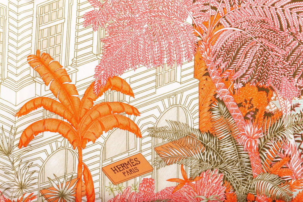 Hermes BNIB Tropical Garden Silk Scarf