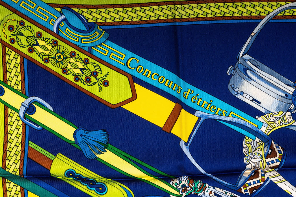 Hermes Councour D'Etriers Silk Scarf