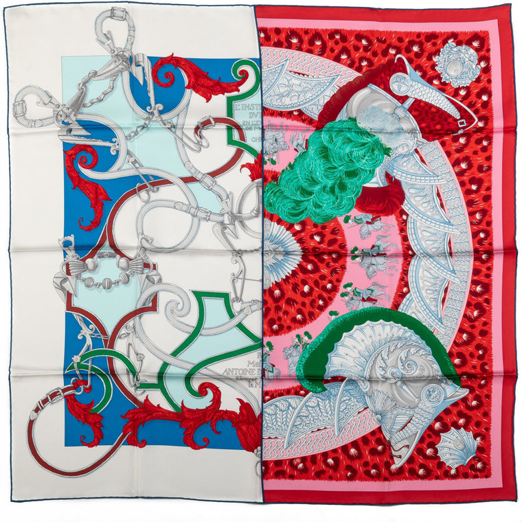 Hermes Patchwork Silk Scarf
