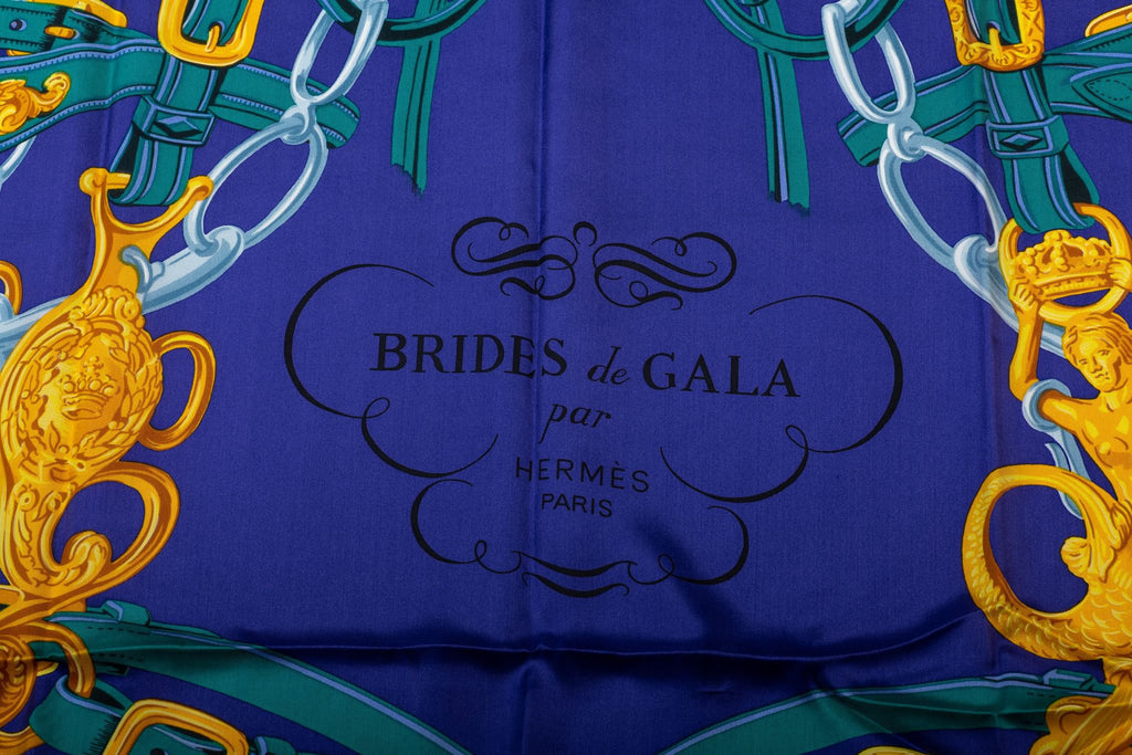 Hermès Red Brides de Gala Silk Shawl