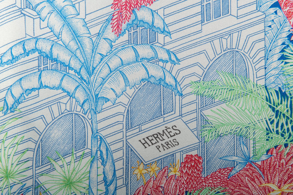 Hermes BNIB Tropical Garden Silk Scarf