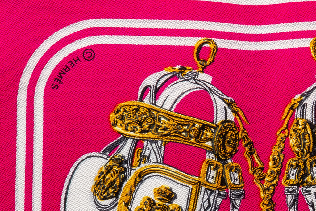 Hermes Brides De Gala Mini Silk Scarf 8"