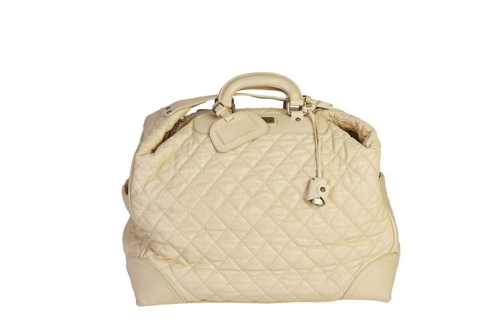 Chanel Paris/NY Cream Traveler Weekender