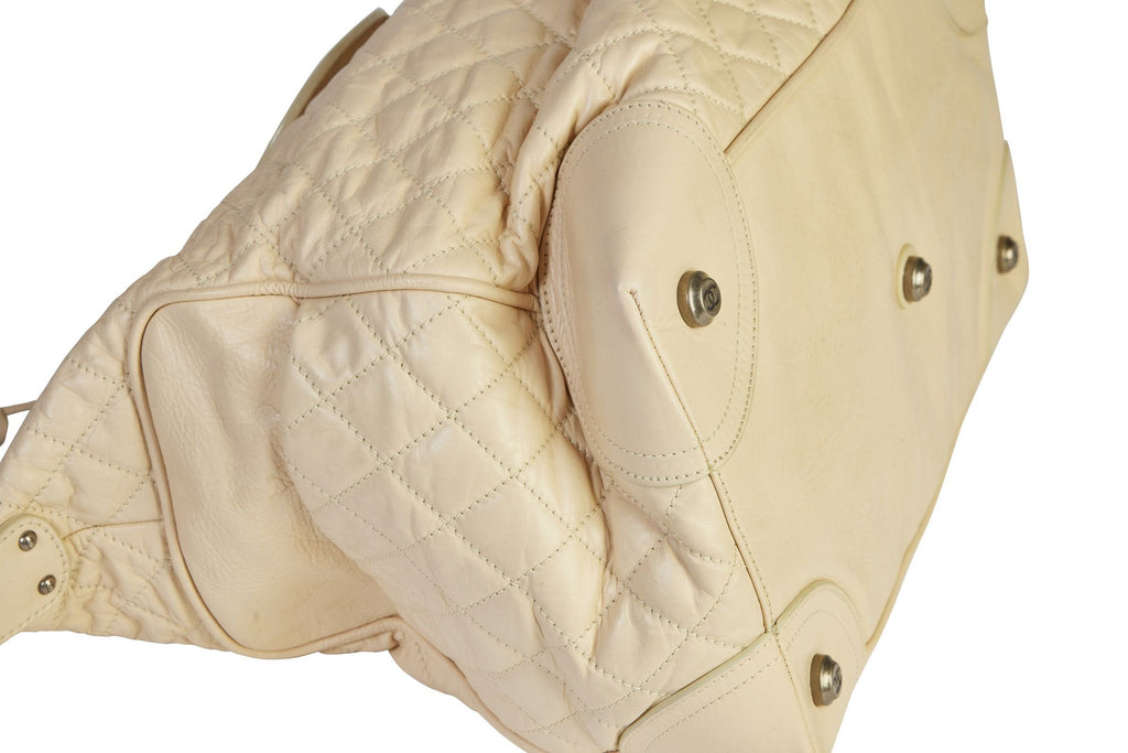 Chanel Paris/NY Cream Traveler Weekender