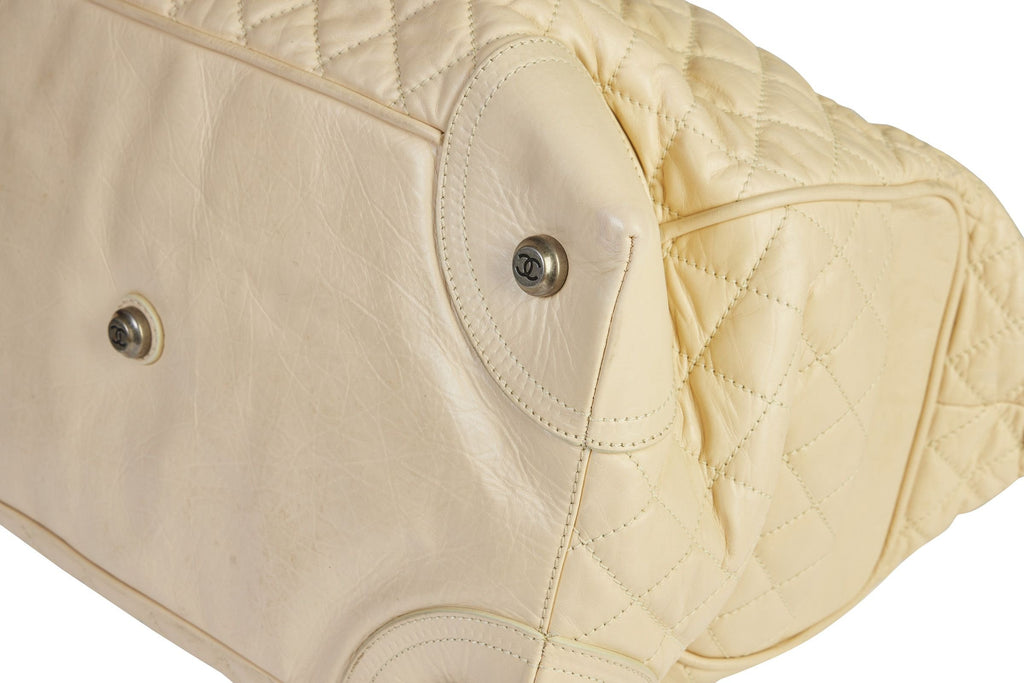 Chanel Paris/NY Cream Traveler Weekender