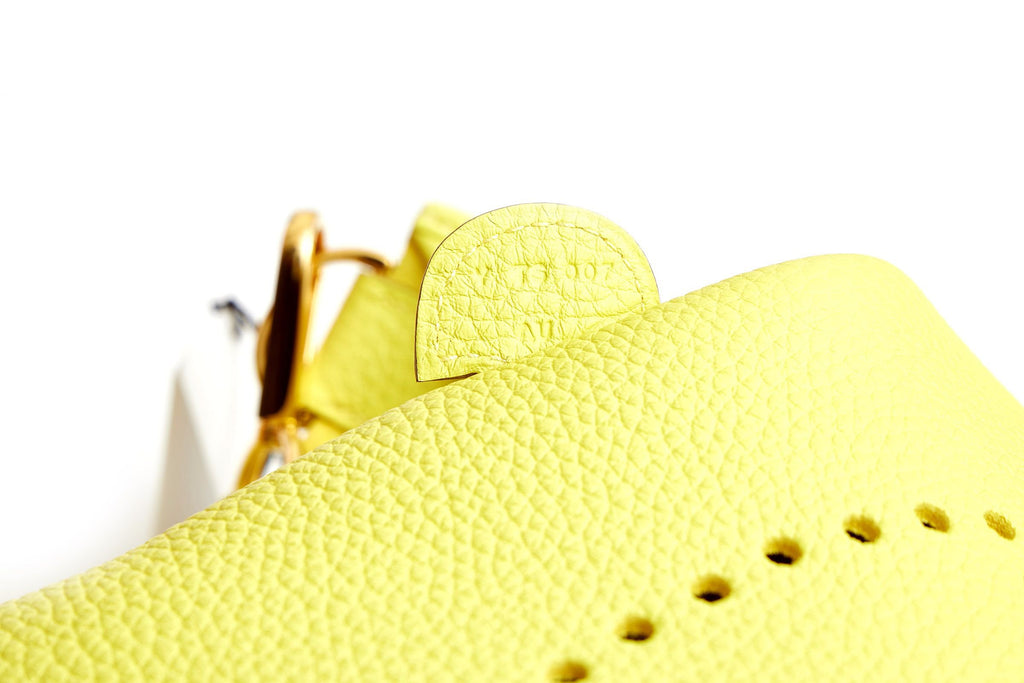 Hermès Lime Yellow Evelyne PM