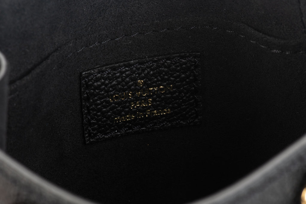 Louis Vuitton Black Mini Sac Plat