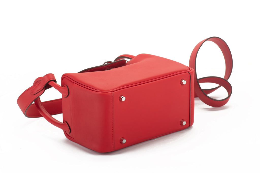 Hermes Mini Lindy Rouge De Coeur Swift N