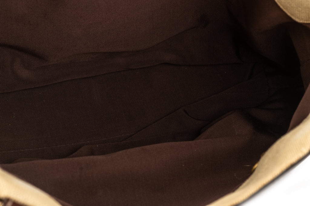 Chanel Brown Raffia Shoulder Tote