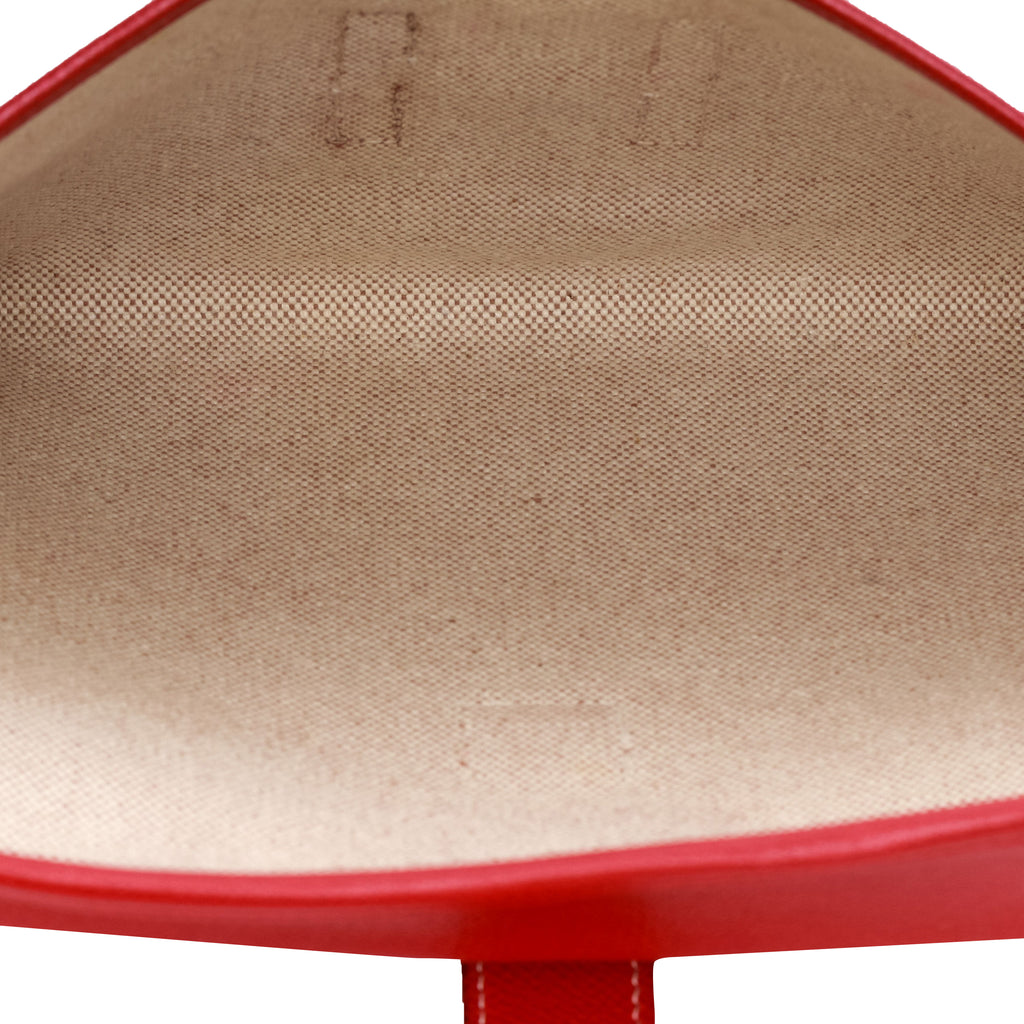 Hermes Red Epsom Jige Clutch Vintage