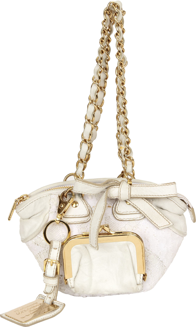 Dolce 20th Anniversary Mini White Bag