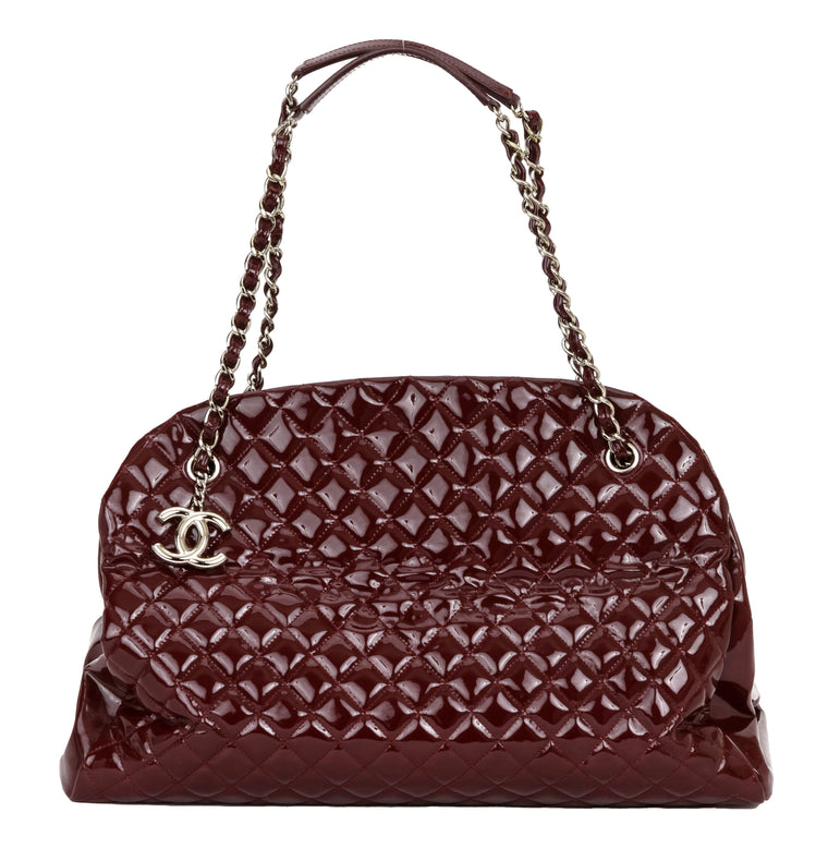 Chanel XXL Burgundy Patent Mademoiselle