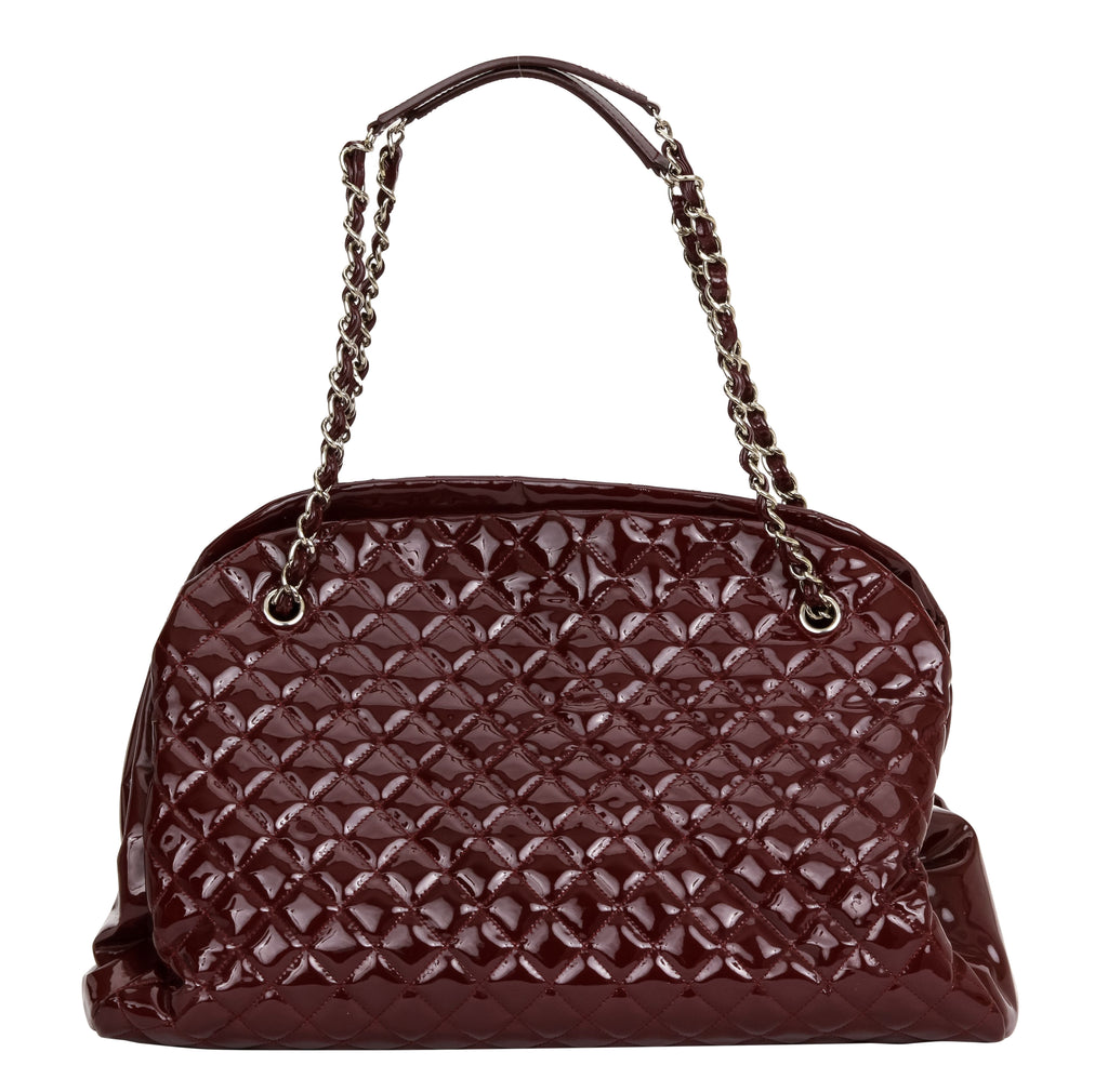 Chanel XXL Burgundy Patent Mademoiselle