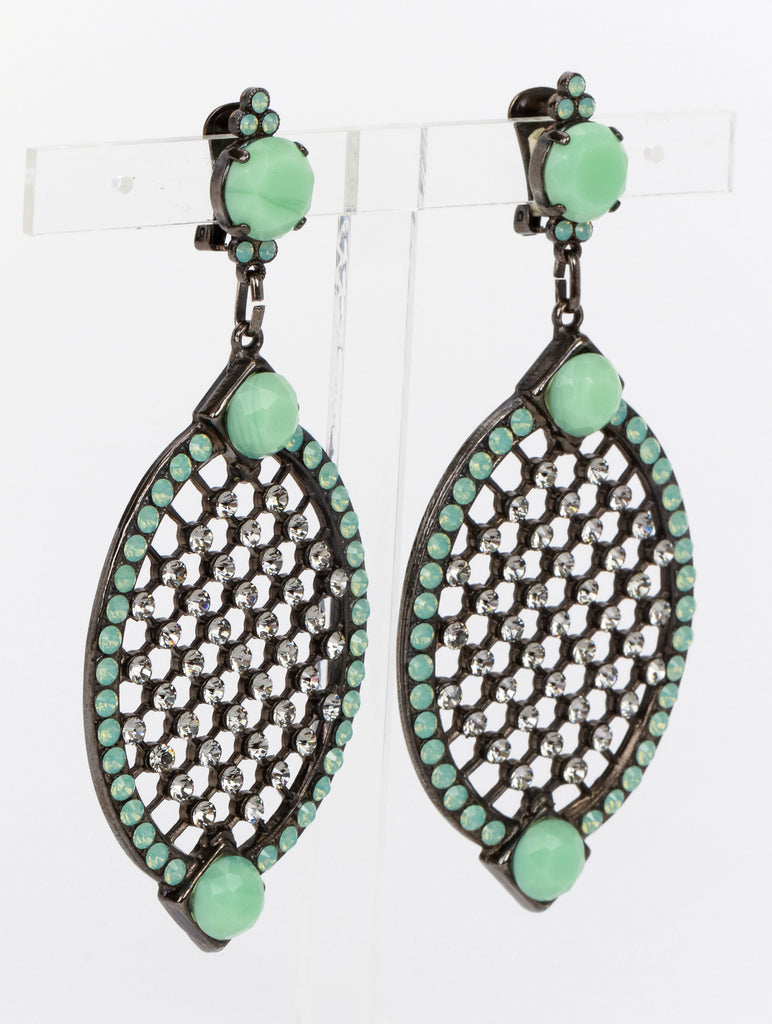 Giorgio Armani turquoise long earrings