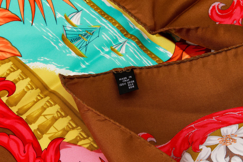 Nazareno Gabrielli Floral Silk Scarf