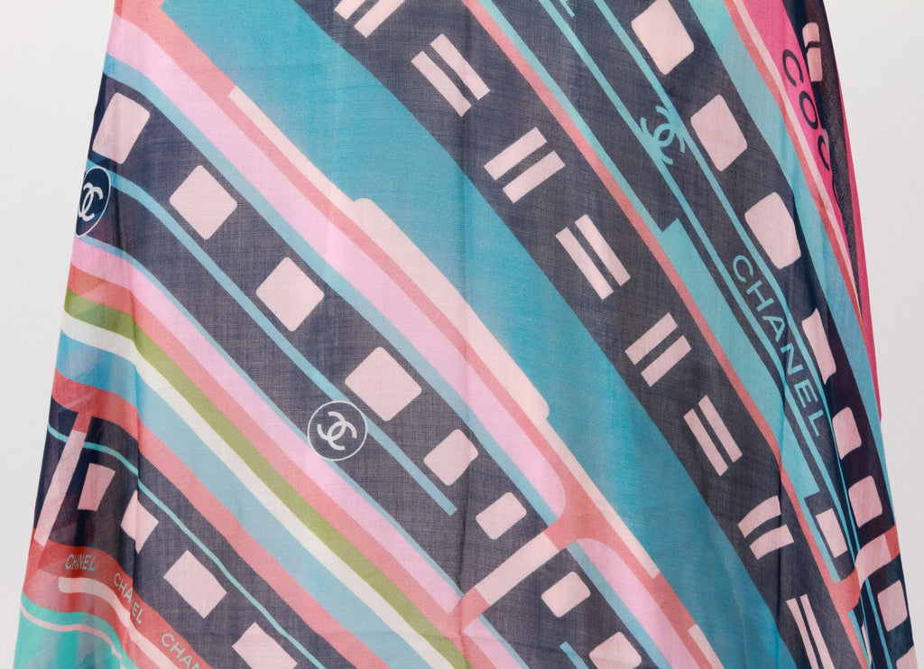 Chanel new multicolor cashmere shawl