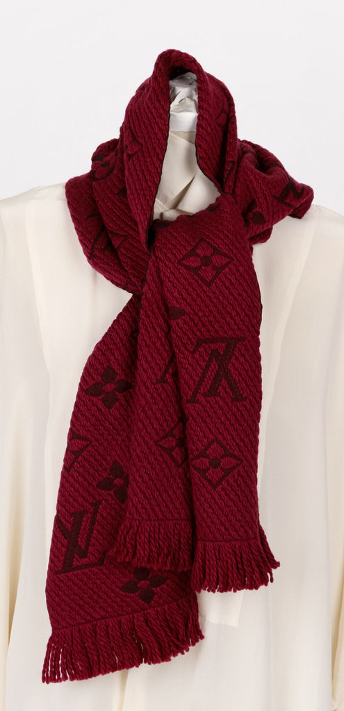 New Vuitton Logomania Plum Scarf