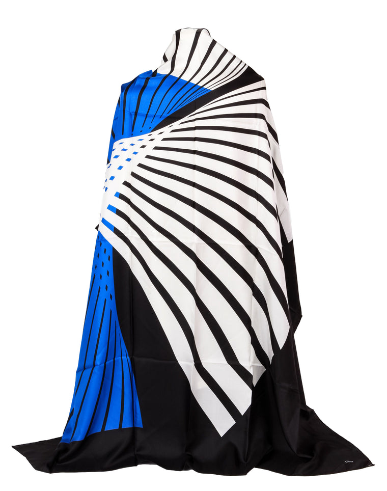 Dior New Oversize Silk Geometric Shawl