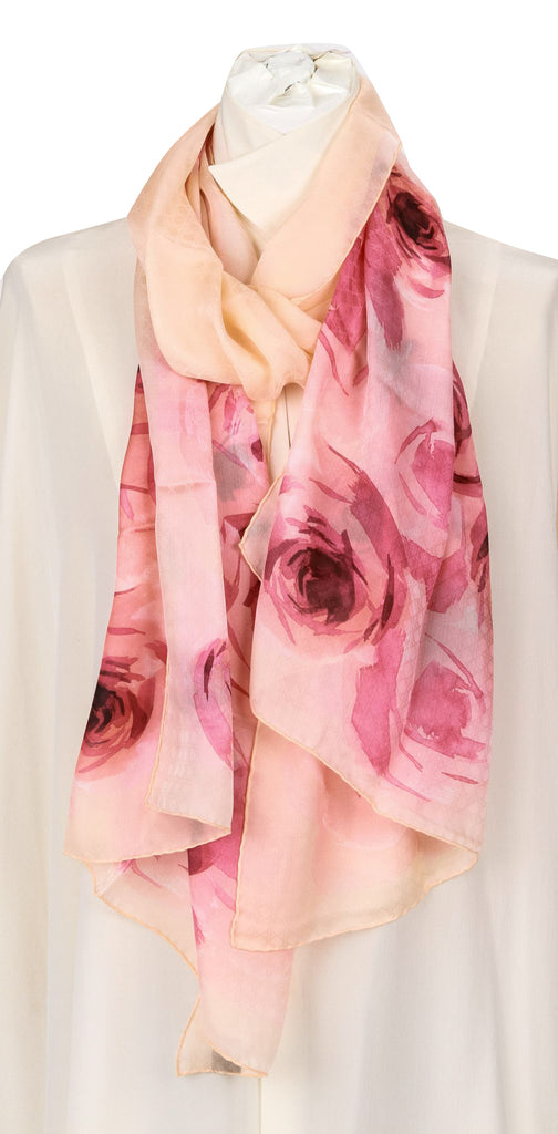 Dior brand new peach quilted stole silk