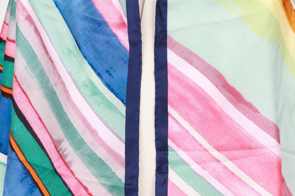 Chanel Coco Cuba Striped Silk Stole