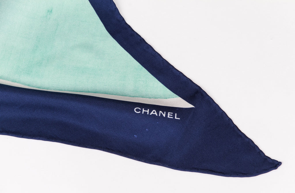 Chanel Coco Cuba Striped Silk Stole