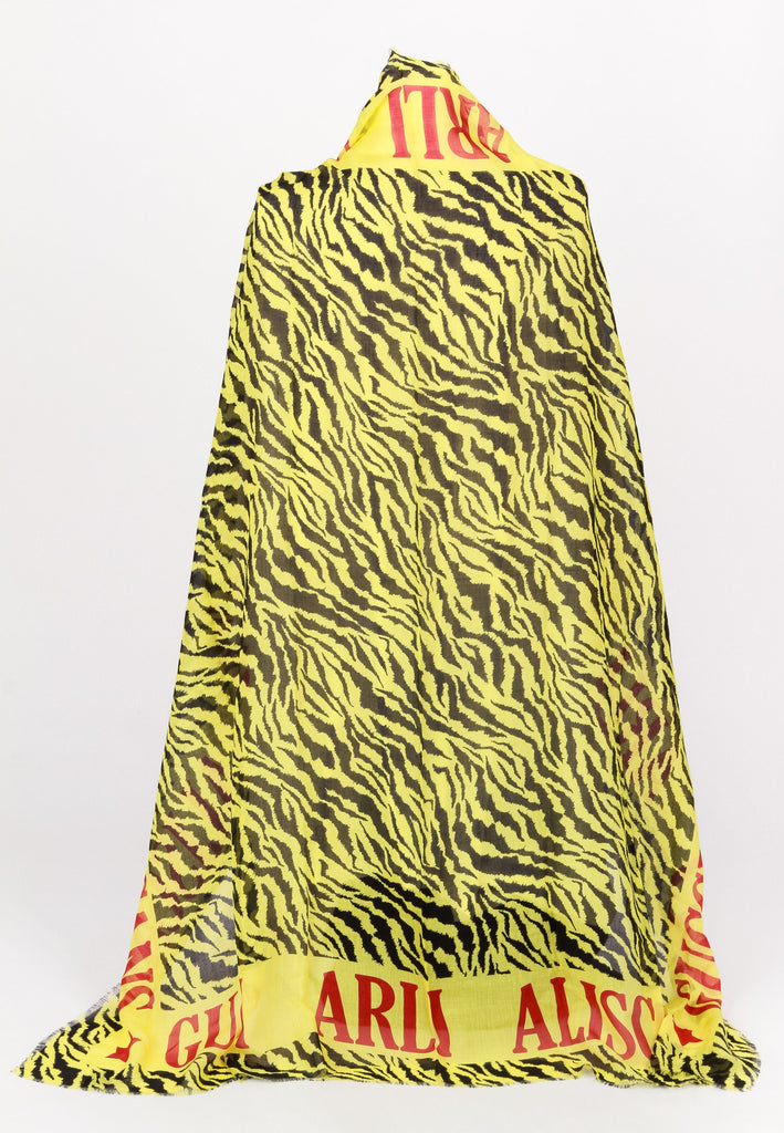 Gucci brand new box tiger print yellow