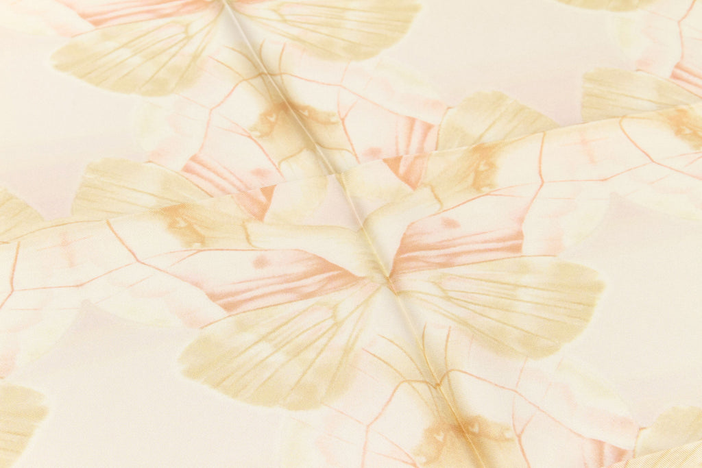 Gucci new peach butterfly silk scarf