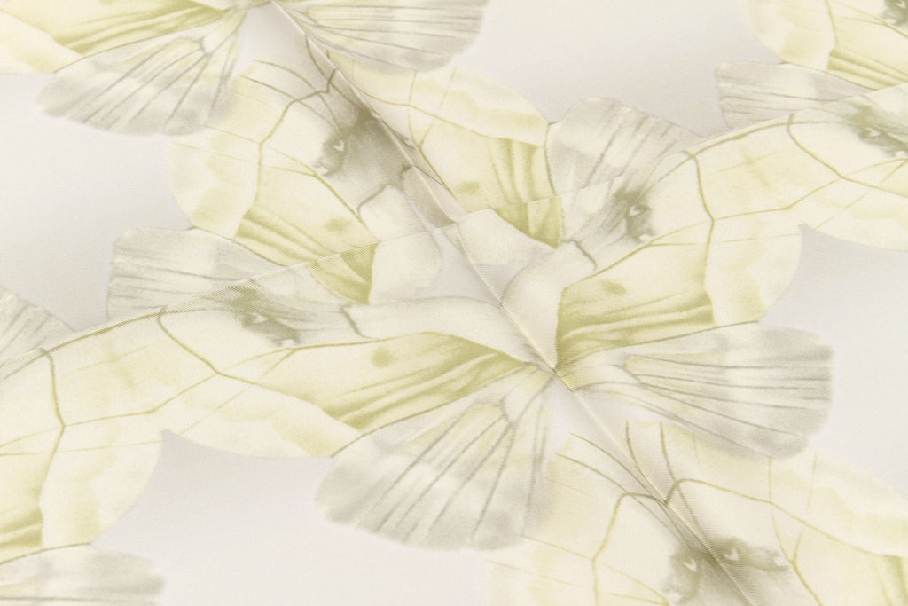 Gucci new green butterflies silk scarf