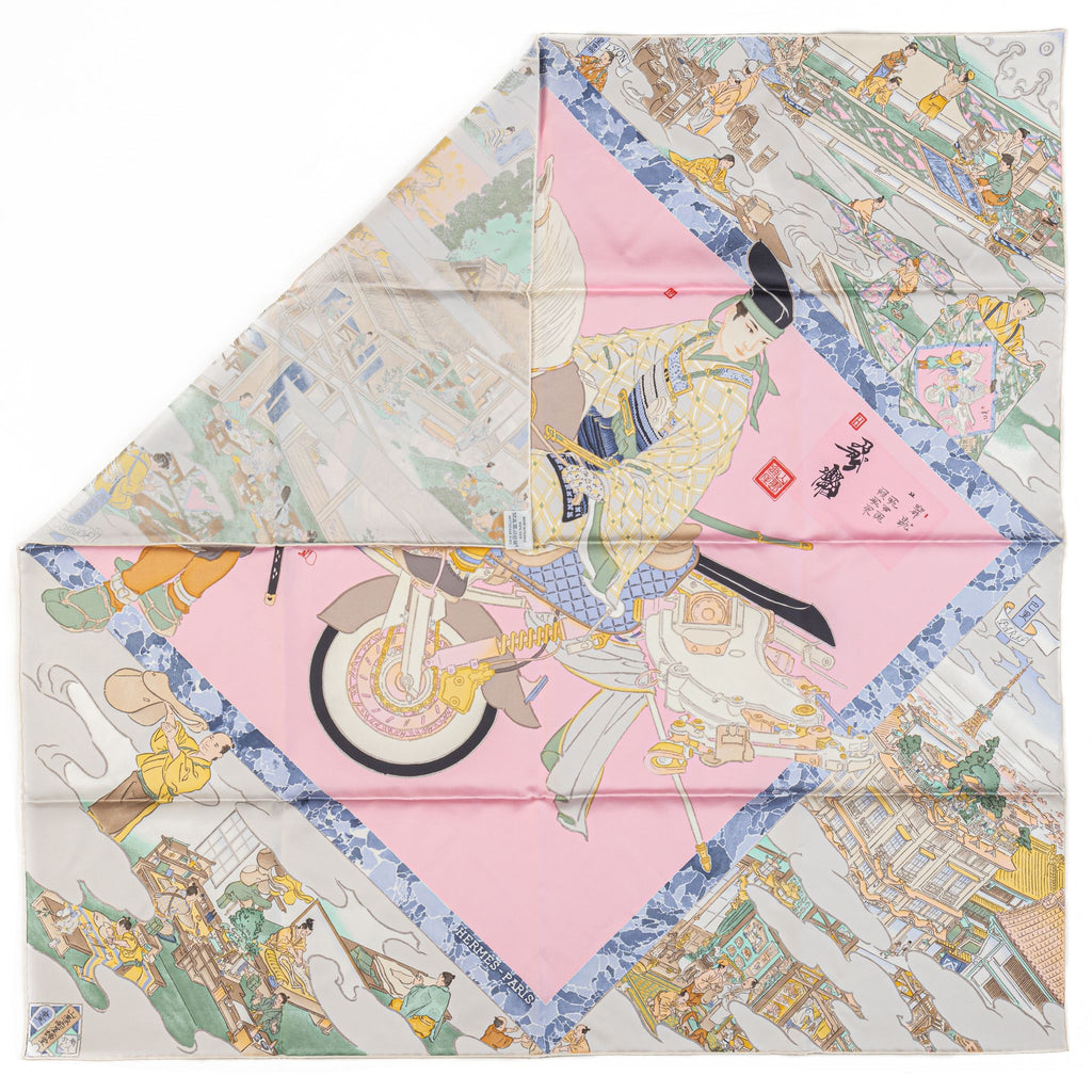 Hermès Les Artisans D Hermes Silk Scarf