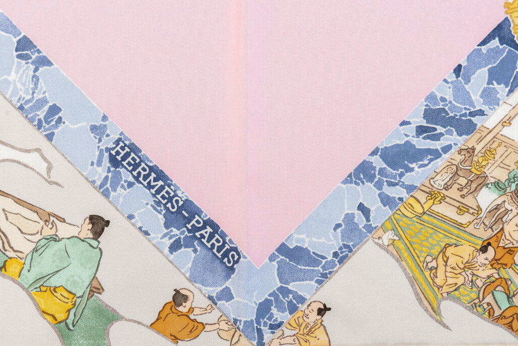 Hermès Les Artisans D Hermes Silk Scarf