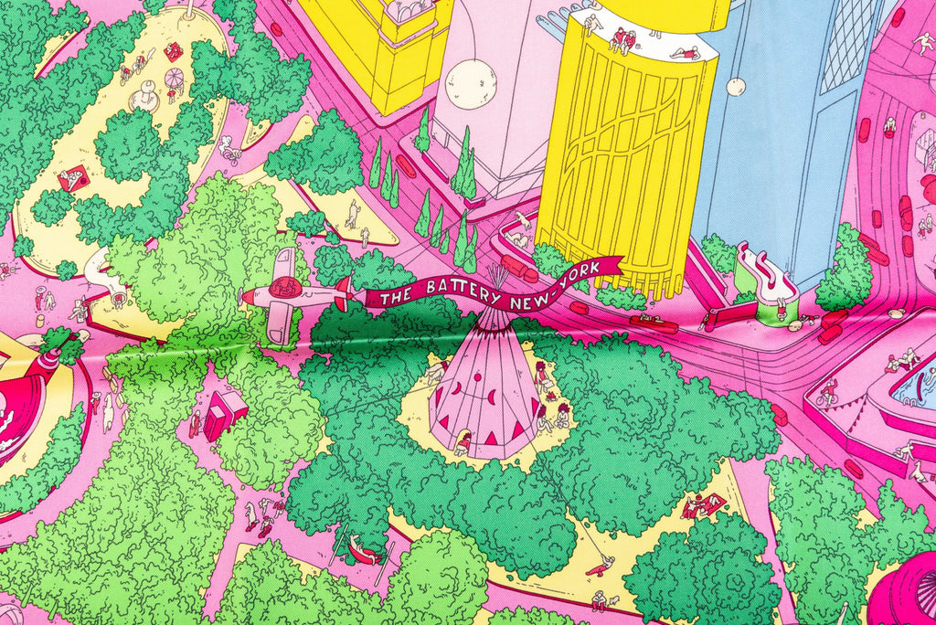 Hermès Rare Ugo Gattoni NY Silk Scarf