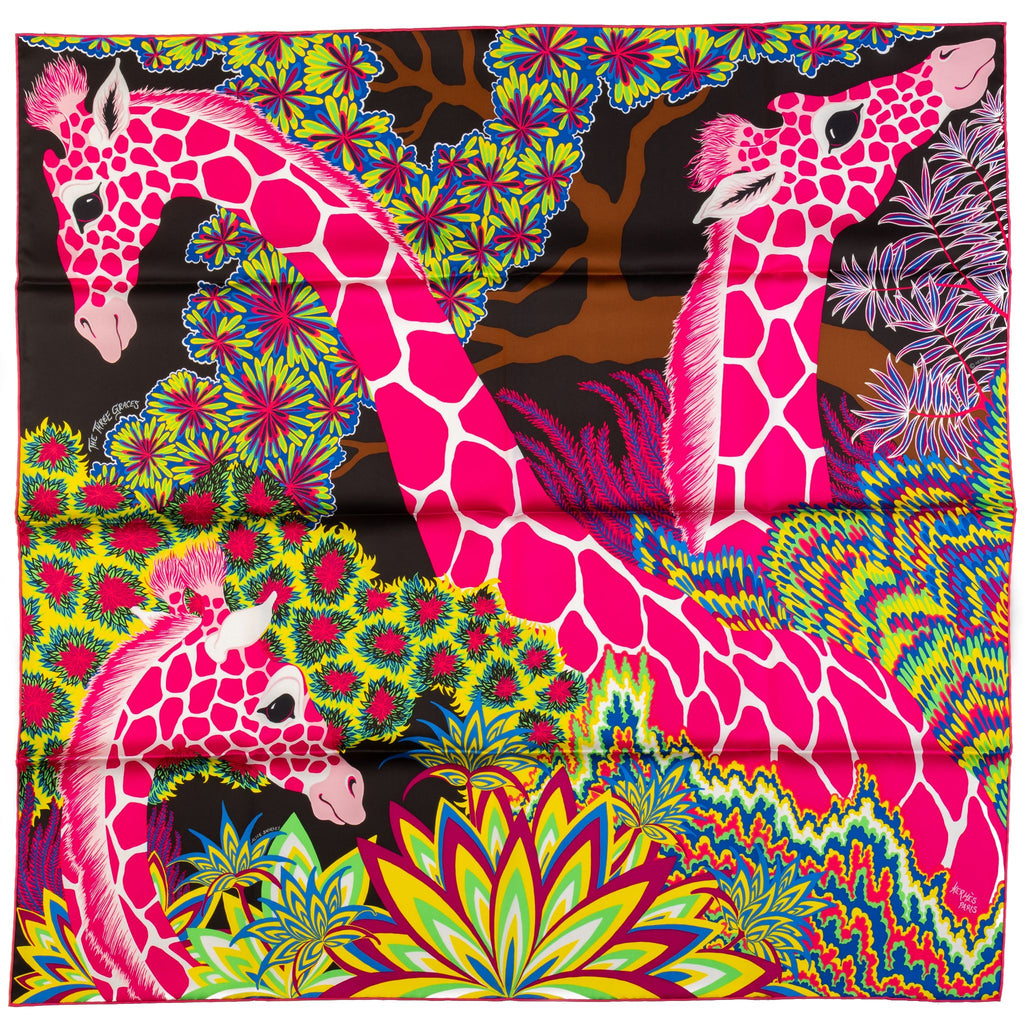 Hermès New Three Graces Back Silk Scarf