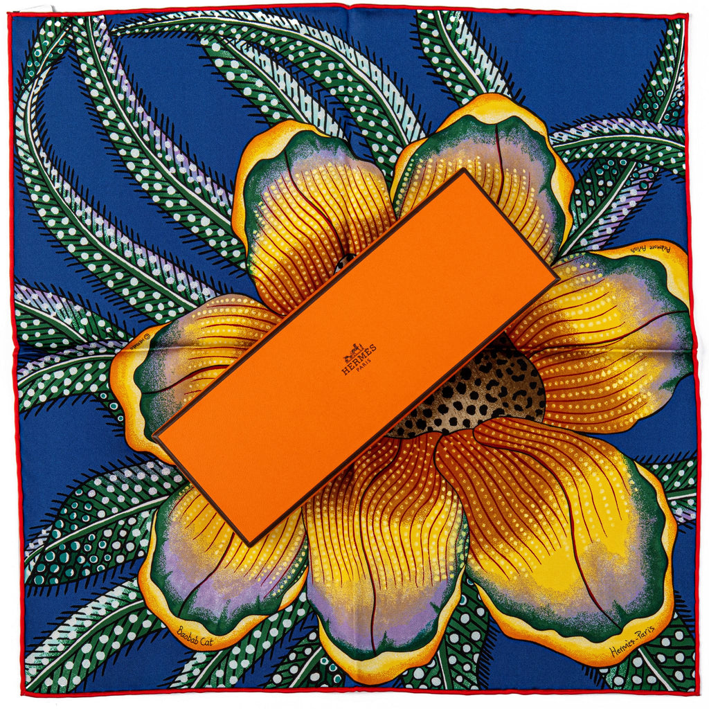 Hermès NIB Gavroche twill Baobab Blue