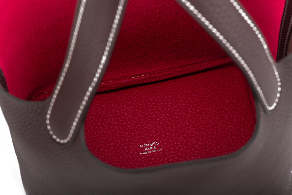 Hermès NIB Picotin 18 Rose Extreme Brown