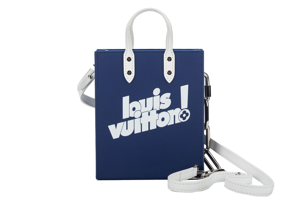 Virgil Abloh Blue Cowhide LV Sac