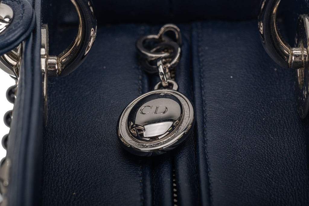 Dior Embellished Navy Lady Dior Medium
