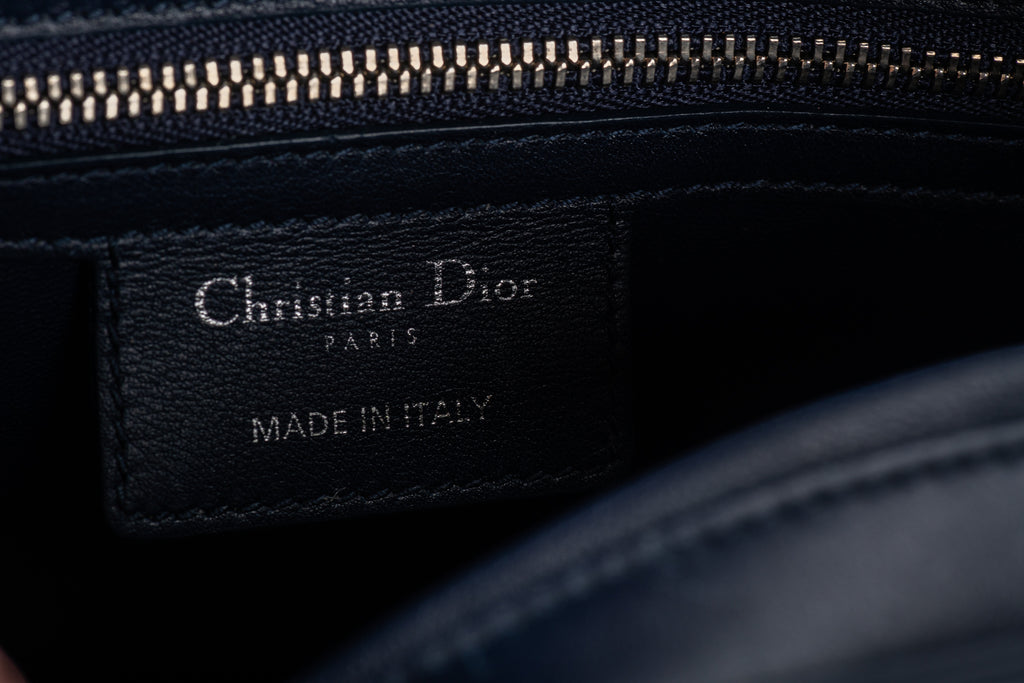 Dior Embellished Navy Lady Dior Medium