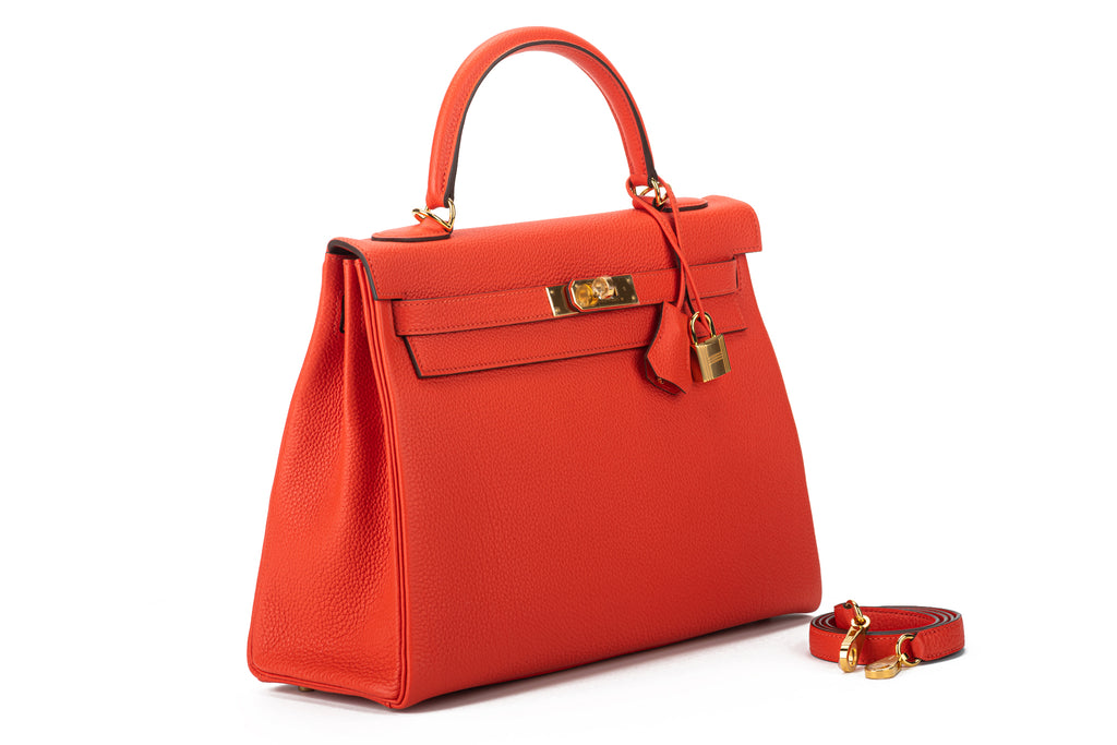 Hermès Brand New Kelly 32 Capucine Togo