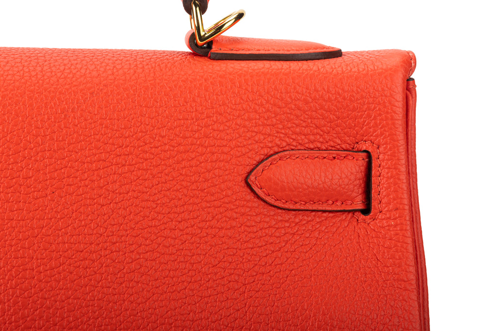 Hermès Brand New Kelly 32 Capucine Togo