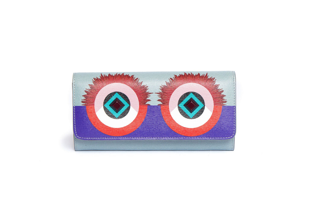 Fendi Crystal Eye Monster Wallet