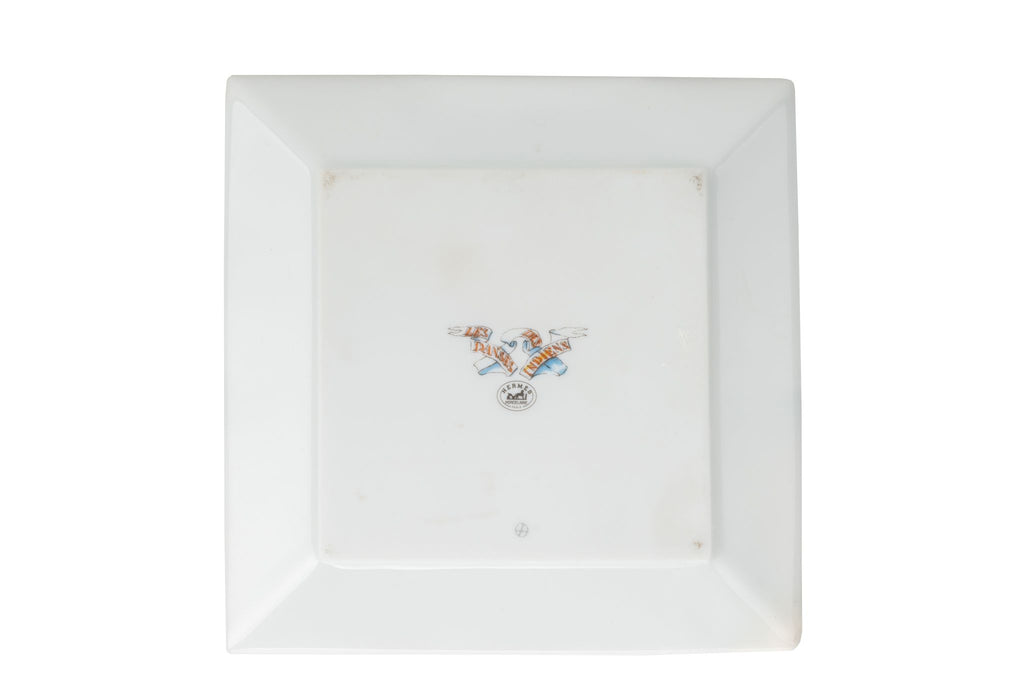 Hermès Danse Porcelaine Square Plate