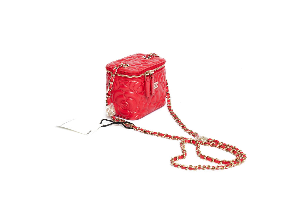 Chanel Mini Vanity Camellia Bag Red BN