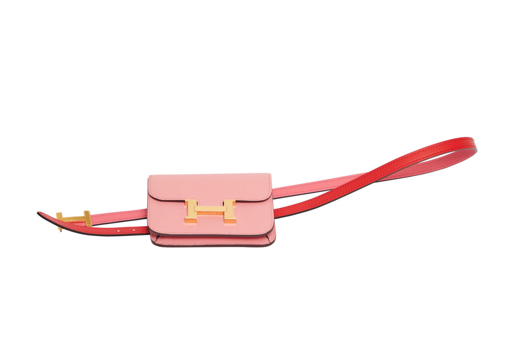 Hermes Constance Pink Pochette/Belt