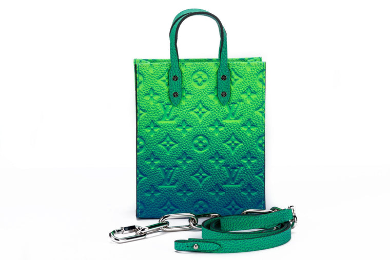 Abloh x Vuitton Green/Blue Mini Sac Plat