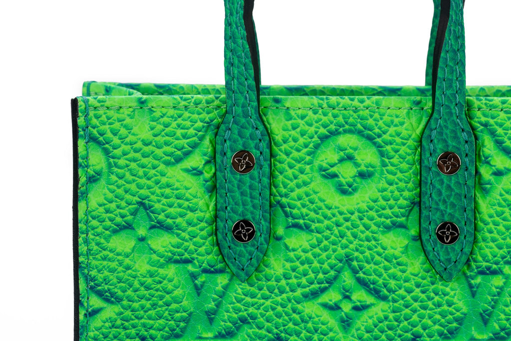 Abloh x Vuitton Green/Blue Mini Sac Plat