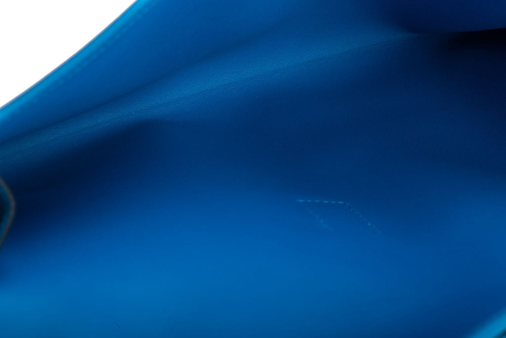 Hermès Blue Hydra Swift Jige Elan BNIB