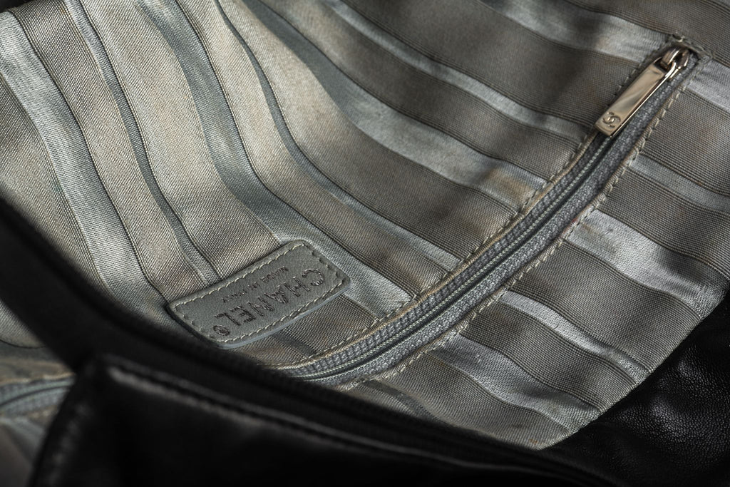 Chanel Black CC Logo Discs Shoulder Bag