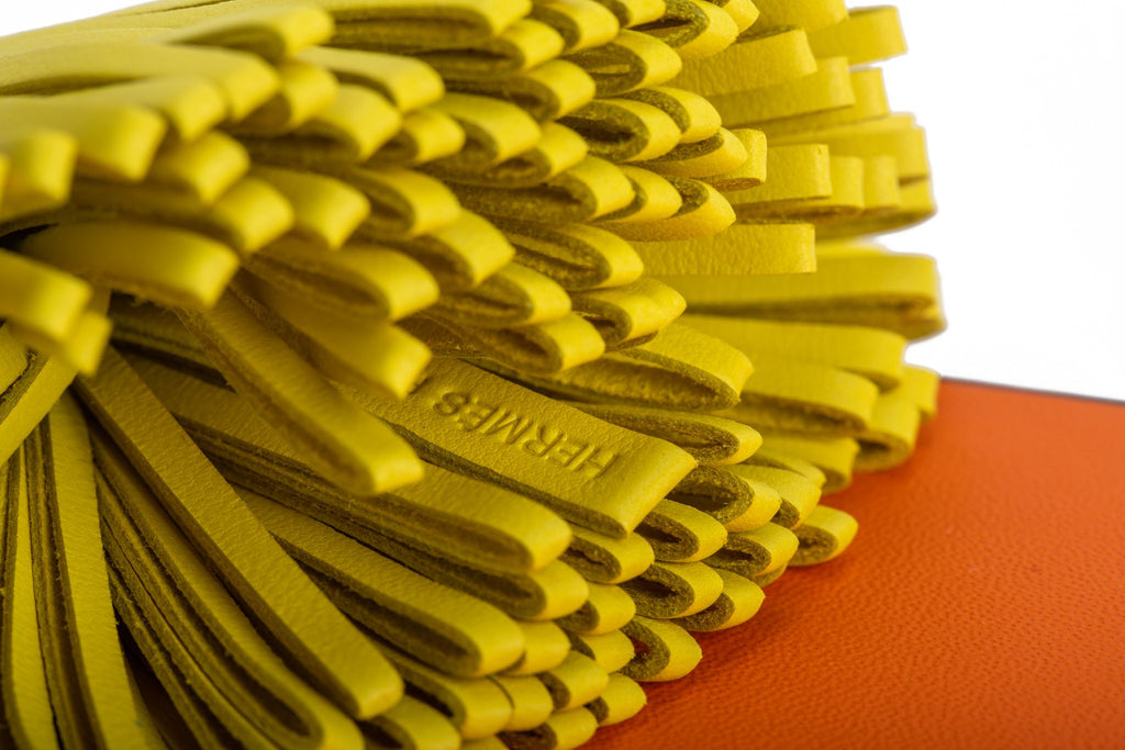 Hermès Lime Yellow  Carmen Bag Charm NIB