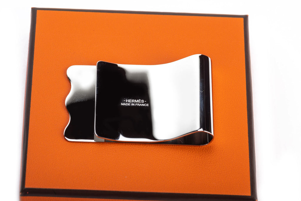 Hermes BNIB Palladium Money Clip
